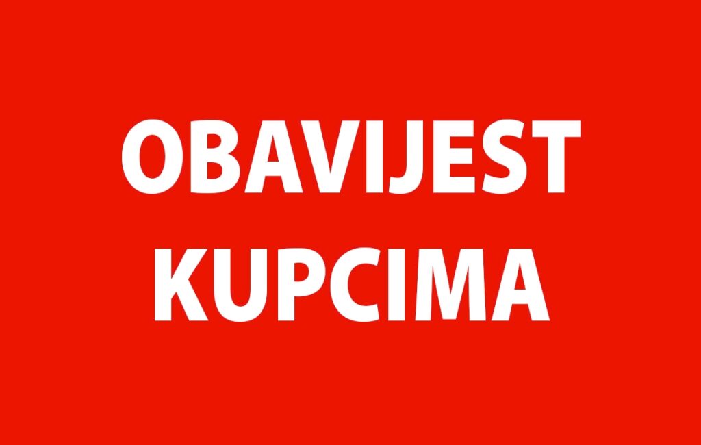 OBAVIJEST O POVLAČENJU PROIZVODA