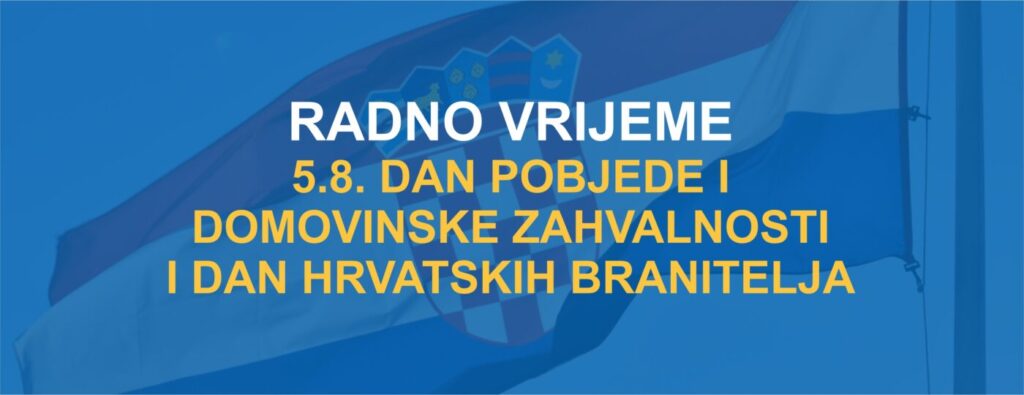 RADNO VRIJEME SRIJEDA 5.8.2026.