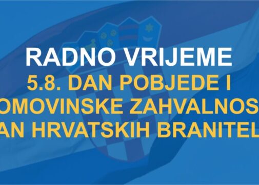 RADNO VRIJEME SRIJEDA 5.8.2026.