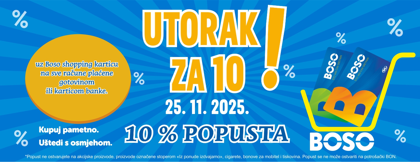 UTORAK ZA 10!