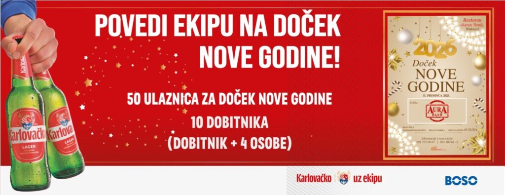 NAGRADNI NATJEČAJ – POVEDI EKIPU NA DOČEK NOVE GODINE!