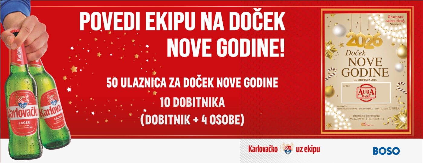 NAGRADNI NATJEČAJ – POVEDI EKIPU NA DOČEK NOVE GODINE!