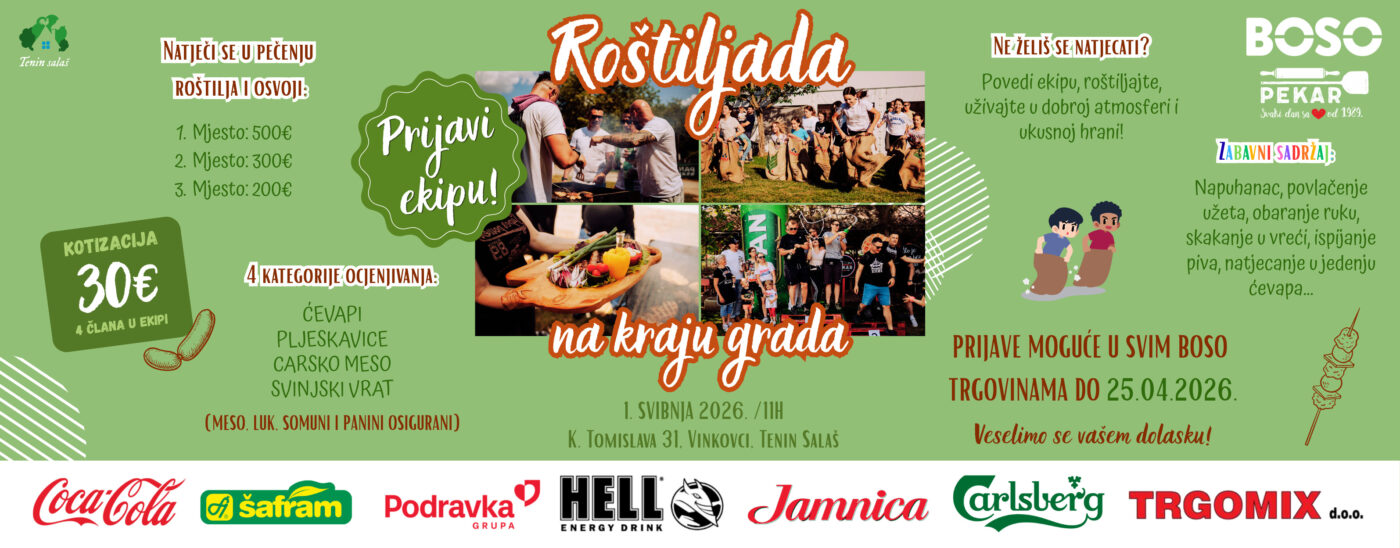 ROŠTILJADA NA KRAJU GRADA