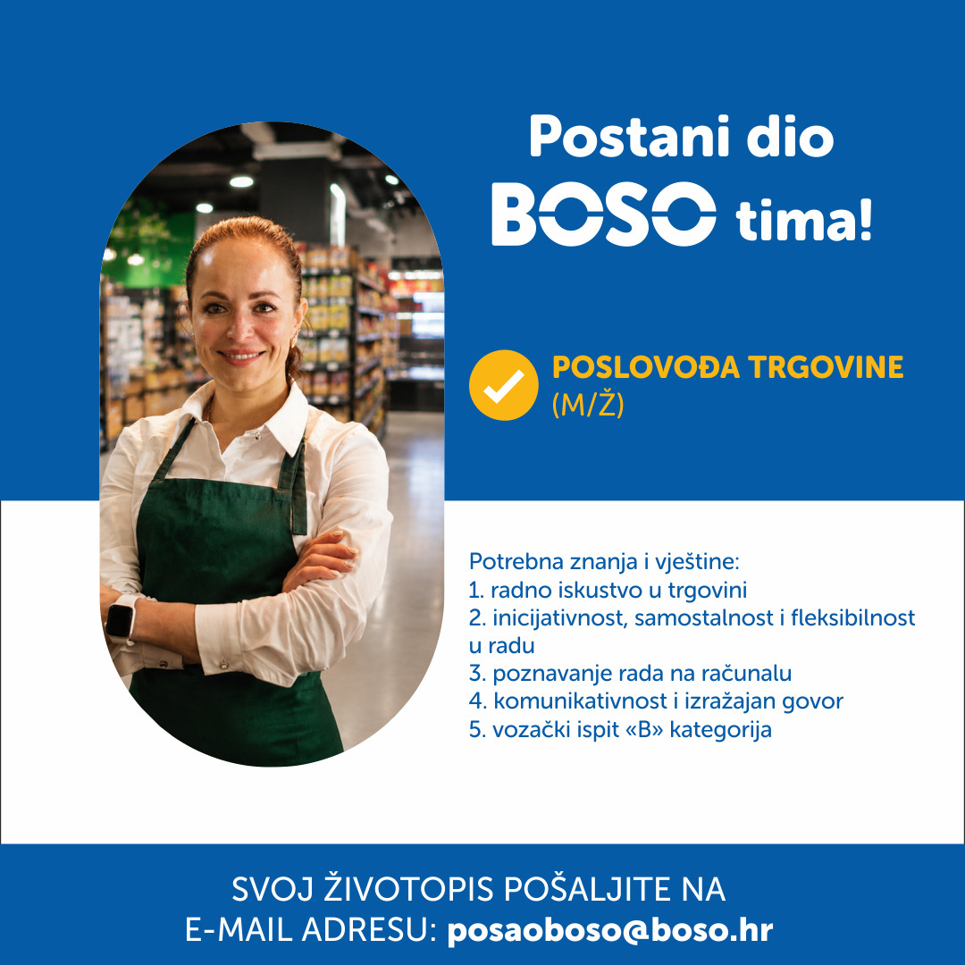 Poslovođa trgovine (m/ž)
