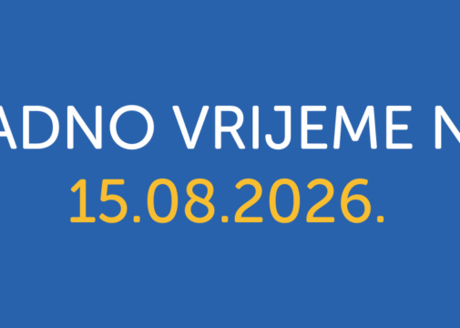 RADNO VRIJEME SUBOTA 15.8.